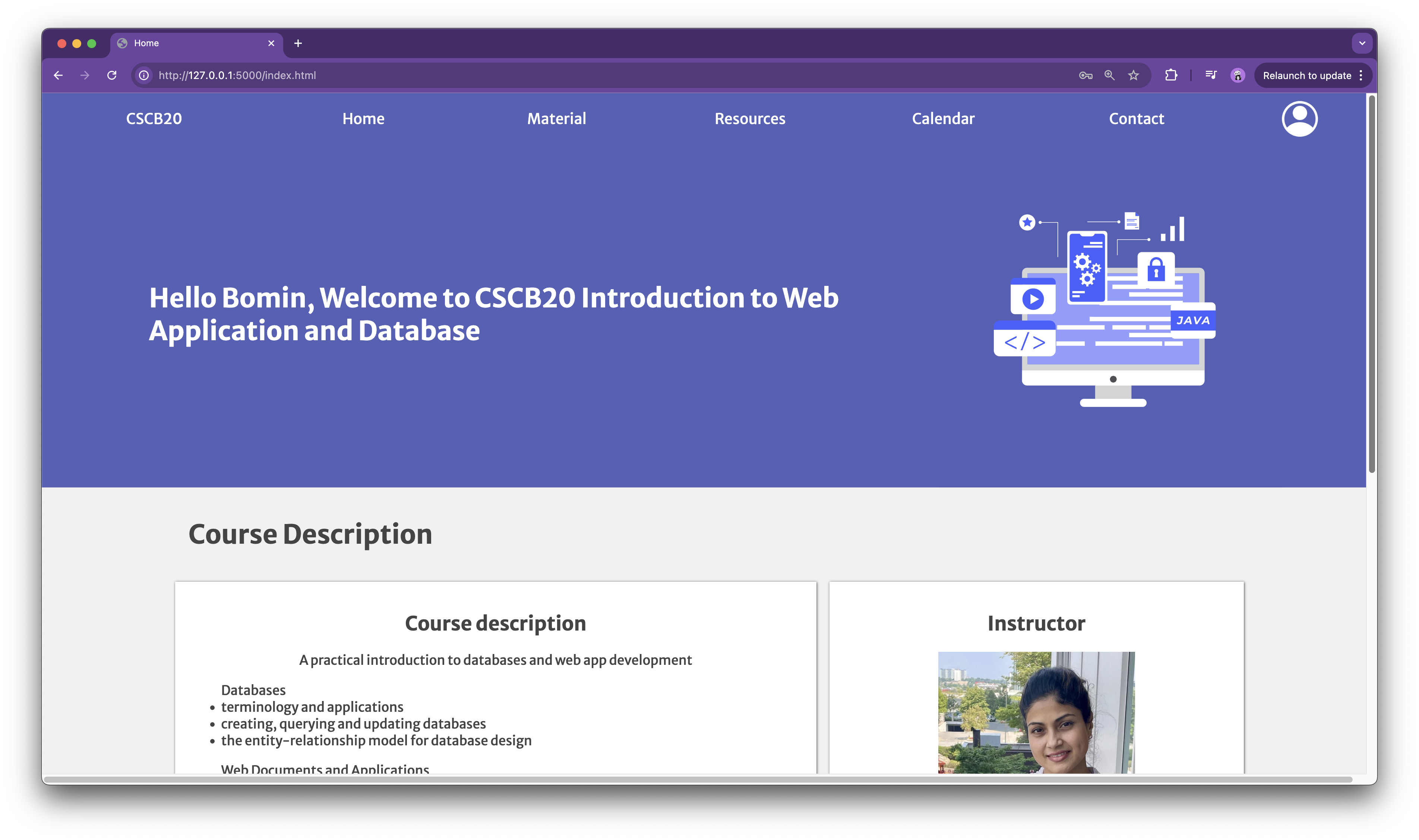 CSCB20 Course Website